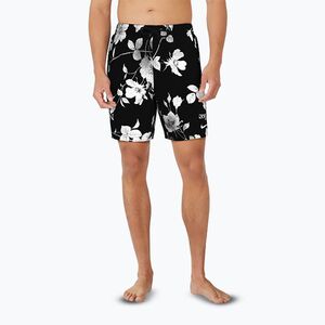 Férfi Nike Fine Floral 7" Volley úszónadrág fekete (Fine Floral 7" Volley NESSF541) kép