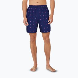 Férfi Nike Luxe Letter 7" Volley úszónadrág éjfekete tengerészkék (Luxe Letter 7" Volley NESSF518) kép
