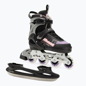 ATTABO Bladeroll gyermek inline korcsolya állítható fekete/lila (Bladeroll ATB-B4B196-VT) kép