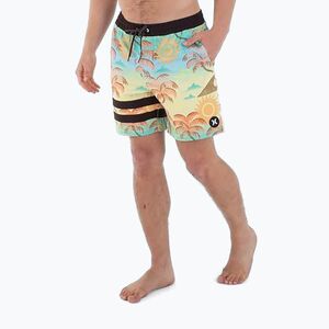 Férfi Hurley Phantom Eco Block Party Volley 17"-os ananászos úszónadrág (Phantom Eco Block Party Volley 17" HSP25MMBS01758-799) kép
