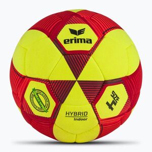 ERIMA Hybrid Beltéri sárga/piros labdarúgó 4-es méret (Hybrid Indoor 7192414) kép