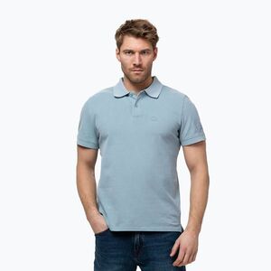 Férfi Pitbull mosott póló póló mosott kék (Washed Polo 245001561005) kép