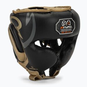 Rival RHG100 profi bokszsisak fejvédő fekete/arany (RHG100 Professional Headgear RHG100-BLACK/GOLD) kép