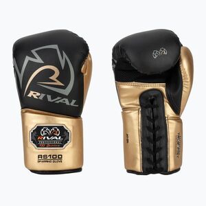 Rival RS100 Professional fekete/arany bokszkesztyű (RS100 Professional RS100-BLACK/GOLD) kép