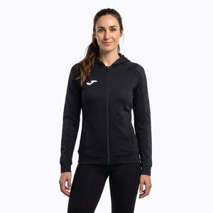 Női Joma Elite XI Hoodie fekete/antracit futó melegítőfelső (Elite XI Hoodie 902257.110) kép