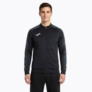 Férfi futó pulóver Joma Elite XI Full Zip fekete/antracit (Elite XI Full Zip 103803.110) kép