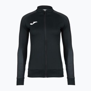 Női futó pulóver Joma Elite XI Full Zip fekete/antracit (Elite XI Full Zip 902255.110) kép