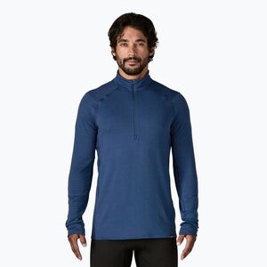 Férfi Patagonia Cap Thermal Weight Zip Neck pulóver clement kék (Cap Termal Weight Zip Neck 43657) kép