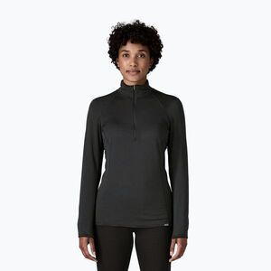 Női Patagonia Cap Thermal Weight Weight Zip Neck pulóver fekete (Cap Termal Weight Zip Neck 43662) kép