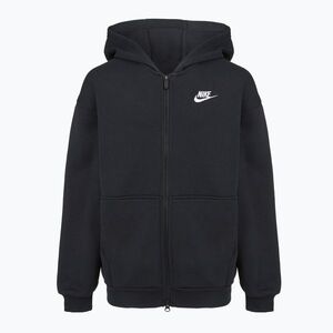 Nike Sportswear Club Fleece gyermek pulóver FD2931-010 fekete/fehér (Sportswear Club Fleece FD2931-010) kép