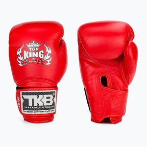 Top King Muay Thai Super kék boxkesztyűk (Muay Thai Super TKBGSV-RD-10OZ) kép