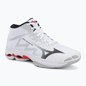 Röplabda cipő Mizuno Wave Lightning Pro Mid white/black/fiery red (Wave Lightning Pro Mid V1GA266559) kép