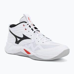 Röplabdacipő Mizuno Wave Momentum Pro Mid white/black/fiery red (Wave Momentum Pro Mid V1GA254559) kép