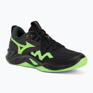 Röplabdacipő Mizuno Wave Momentum Pro black/glowing apple/mandarin orange (Wave Momentum Pro V1GA254049) kép