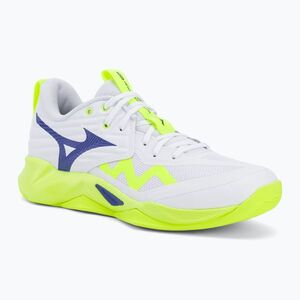 Röplabdacipő Mizuno Wave Momentum Pro white/lightning yellow/dazzling blue (Wave Momentum Pro V1GA254039) kép
