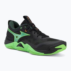 Mizuno Wave Momentum Elite röplabdacipő black/glowing apple/mandarin orange (Wave Momentum Elite V1GA251249) kép