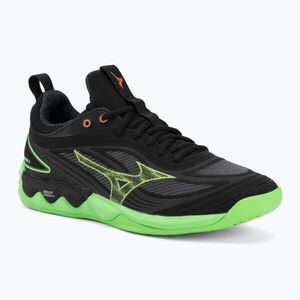 Röplabdacipő Mizuno Wave Luminous 3 black/glowing apple/mandarin orange (Wave Luminous 3 V1GA242049) kép