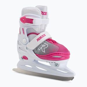 Gyerek korcsolya Roces Jokey Ice X white/pink (Jokey Ice X 450746) kép