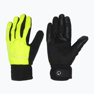 Férfi kerékpáros kesztyű Rogelli Essential Winter Waterproop fluorescent yellow (Essential Winter Waterproop ROG351852) kép