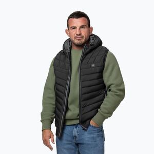 Férfi mellény Pitbull Naylor Padded Hooded black (Naylor Padded Hooded 545008900001) kép