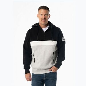 Férfi pulóver Pitbull Gibson Hooded black/grey melange (Gibson Hooded 125080901204) kép