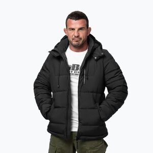 Férfi téli dzseki Pitbull Piedmont Quilted Hooded black (Piedmont Quilted Hooded 525045900001) kép