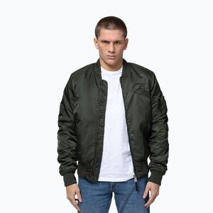 Férfi bomberdzseki Pitbull Hacket Washed Bomber dark green (Hacket Washed Bomber 525030391001) kép