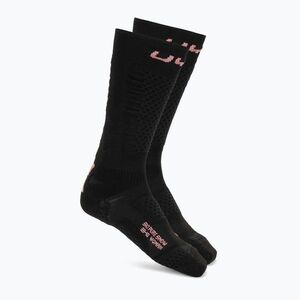 Női sízokni UYN Ski One Pure Snow black/pink (Ski One Pure Snow S100376) kép
