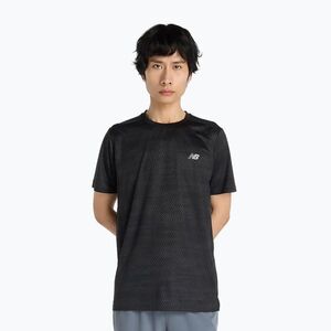 Férfi futópóló New Balance Sport Essentials Printed black (Sport Essentials Printed MT53217BK) kép