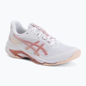 Női röplabdacipő ASICS Netburner Ballistic FF 4 White/Rose Red (Netburner Ballistic FF 4 1052A083-103) kép