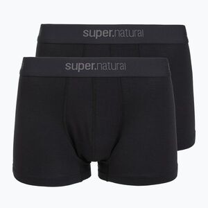 Férfi termikus boxeralsók super.natural Tundra 175 2 pár jet black/jet black (Tundra 175 SNM019920) kép
