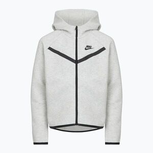 Nike Sportswear Tech Fleece gyerek pulóver light grey/heather/black/black (Sportswear Tech Fleece HV8695) kép