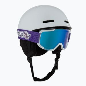Gyerek sísisak Salomon Player Combo + Síszemüveg XV Jr ice flow/ice flow mid blue (Player Combo + Gogle XV Jr L47917100) kép
