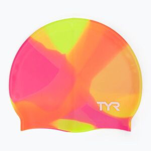 Gyerek úszósapka TYR Tiedye Silicone Multicolor Jr yellow/pink/orange (Tiedye Silicone Multicolor Jr LCSJRTD_173) kép