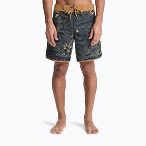 Férfi fürdőnadrág Quiksilver Surfsilk Scallop 18" black sundown (Surfsilk Scallop 18" EQYBS04921-KVJ6) kép