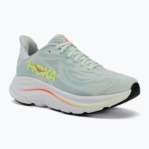 Női futócipők HOKA Clifton 10 sea glass/neon flame (Clifton 10 1162031-SLSSN) kép