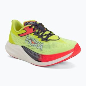 Futócipők HOKA Rocket X 3 neon yuzu/squid ink (Rocket X 3 1168724-NZS) kép