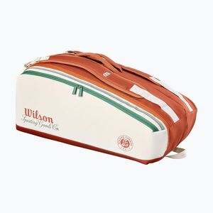 Wilson Roland Garros Super Tour tenisz táska 9Pk 2026 cream/clay/green (Roland Garros Super Tour 9Pk 2026 WR8052801001) kép