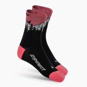 Sízokni DYNAFIT Traverse Mid black out ultra coral/6a10 (Traverse Mid 08-0000072074) kép