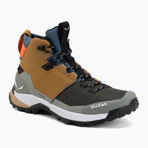 Férfi túrabakancs Salewa Puez 2 Mid Ptx golden brown/shadow (Puez 2 Mid Ptx 00-0000061471) kép