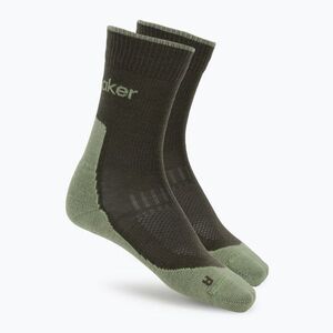Férfi zokni icebreaker Merino Hike+ Light Crew dark loden/lichen (Merino Hike+ Light Crew IB0A578O0MW1) kép