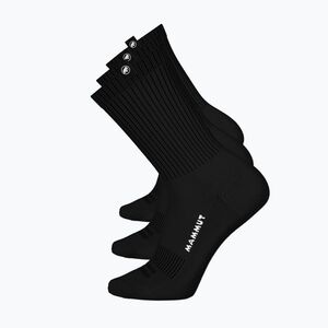 Zokni Mammut Everyday Crew 3 pairs black/black/black (Everyday Crew 1193-00012-0001-365) kép