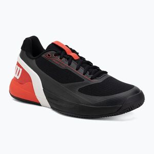 Férfi teniszcipő Wilson Rush Pro 5 black/infrared/white (Rush Pro 5 WRS338490) kép