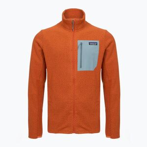 Férfi trekking pulóver Patagonia R1 Air coal orange (R1 Air 40275) kép