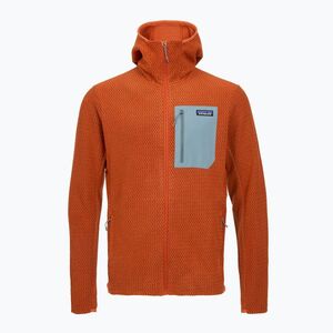 Férfi trekking pulóver Patagonia R1 Air Full Zip Hoody coal orange (R1 Air 40256) kép