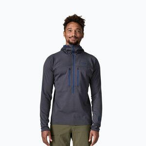 Férfi pulóver Patagonia R1 Ultralight Hoody smolder blue (R1 Ultralight Hoody 40035) kép