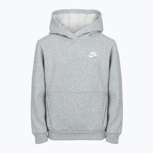Gyerek pulóver Nike Sportswear Club Fleece dark grey heather/white (Sportswear Club Fleece FD3000-063) kép