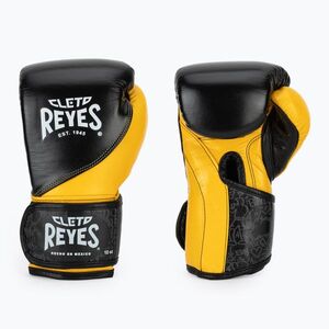 Boxkesztyű Cleto Reyes High Precision Training Leather black yellow (High Precision Training Leather CE710NA) kép