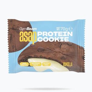 Fehérjeszelet GymBeam ASAP 70 g vanilla (ASAP 108130) kép