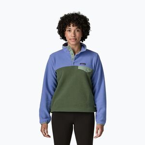 Női polár pulóver Patagonia Lightweight Synchilla Snap-T Pullover canopy green (Lightweight Synchilla Snap-T Pullover 25455) kép